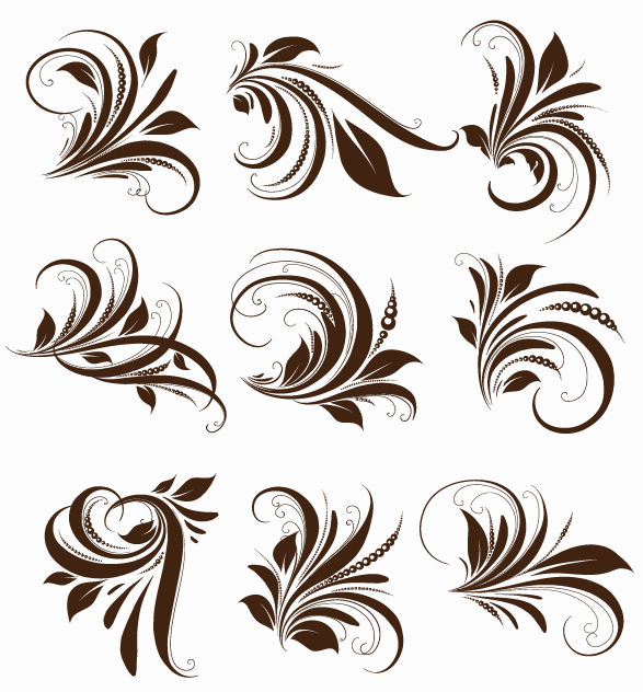 free vector Vector Floral Elements for Design